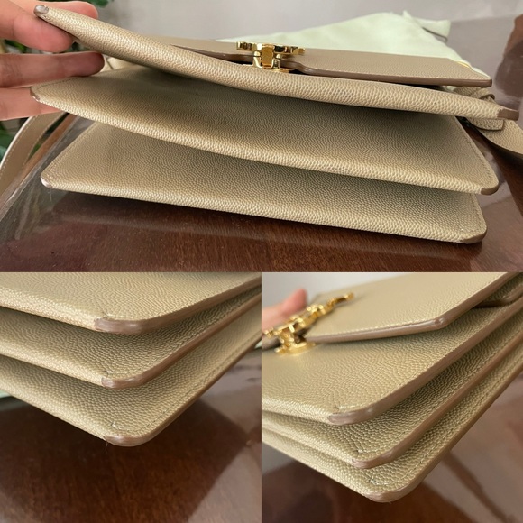 BURBERRY SMALL MONOGRAM MOTIF LEATHER CROSSBODY BAG. - Picture 10 of 16